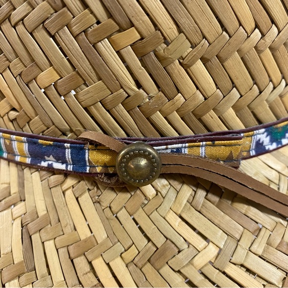 Dorfman Pacific Co Hat Straw Woman’s medium size Handmade Outdoor summer Hat - Picture 3 of 8